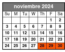 Dyker Heights De noviembre Schedule