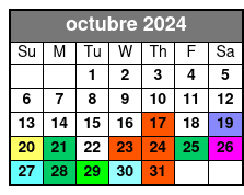 Departure octubre Schedule