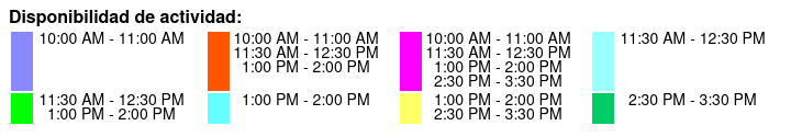 Departure Color Key