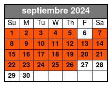 11am Tour septiembre Schedule