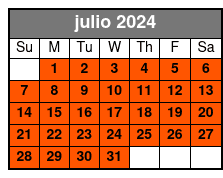Sunset Cruise julio Schedule