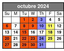 Pirates octubre Schedule