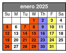 Pirates enero Schedule