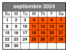 Good Vibes on the Les septiembre Schedule