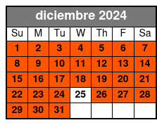 Tour in Spanish diciembre Schedule
