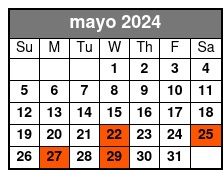 English Tour mayo Schedule