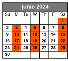 English Tour junio Schedule