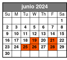 Tour by Night in Italian junio Schedule