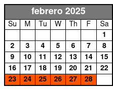 City Tour febrero Schedule