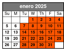 Acupuncture enero Schedule