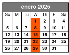 General enero Schedule
