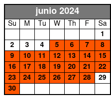 Combination Ticket junio Schedule