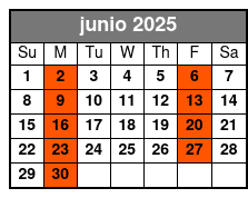 Washington D.C (dc1) junio Schedule