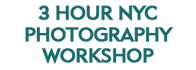3 Hour NYC Photography Workshop Schedule